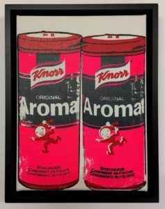 N°1086, 2 Aromat roses - œuvre de Nicolas Noverraz - NSNZ198