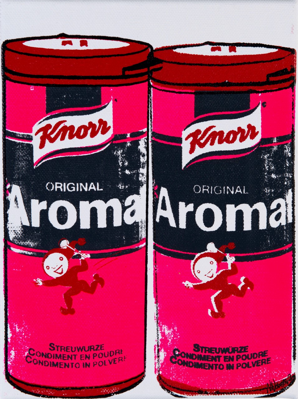 N°1086, 2 Aromat roses - œuvre de Nicolas Noverraz - NSNZ198