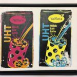 N°1190, 2 laits UHT noirs - œuvre de Nicolas Noverraz - NSNZ193