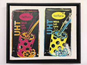 N°1190, 2 laits UHT noirs - œuvre de Nicolas Noverraz - NSNZ193