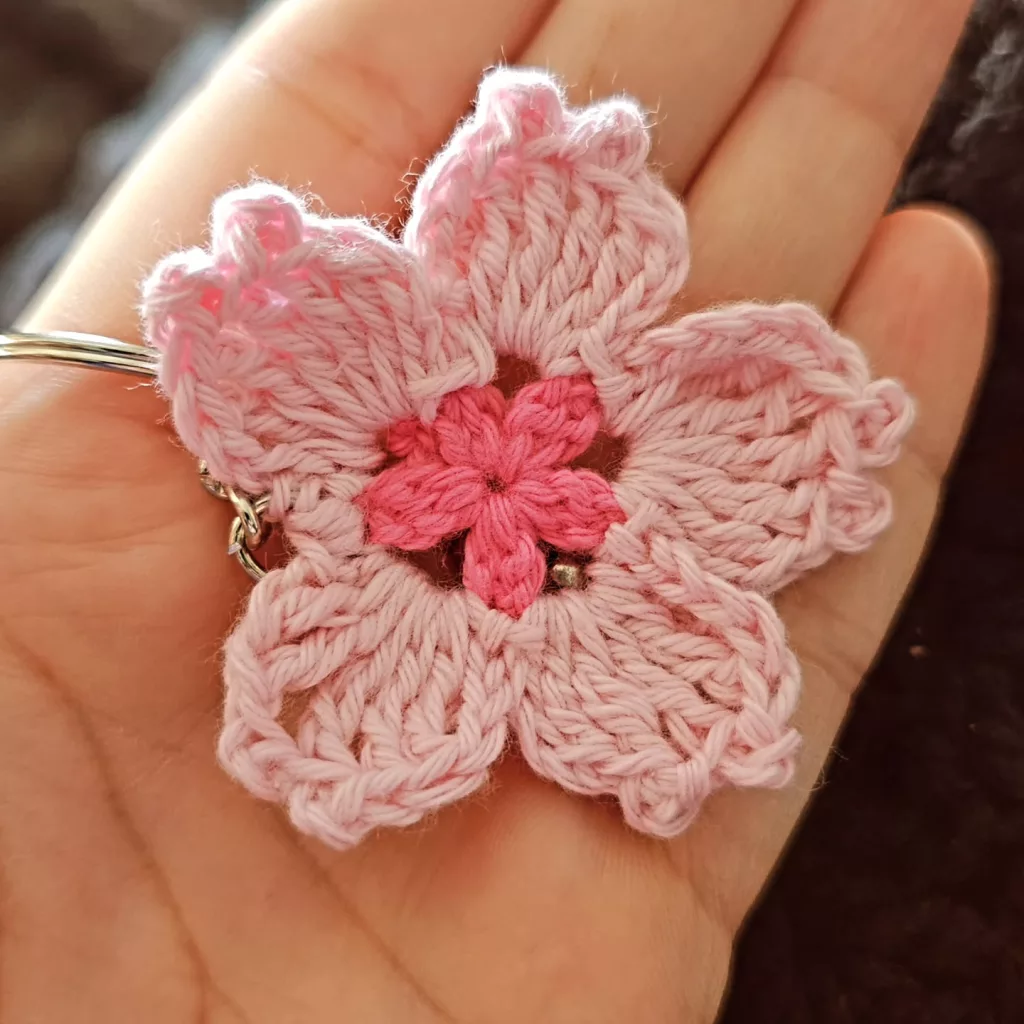 Fleur en crochet - Fil d'Ether