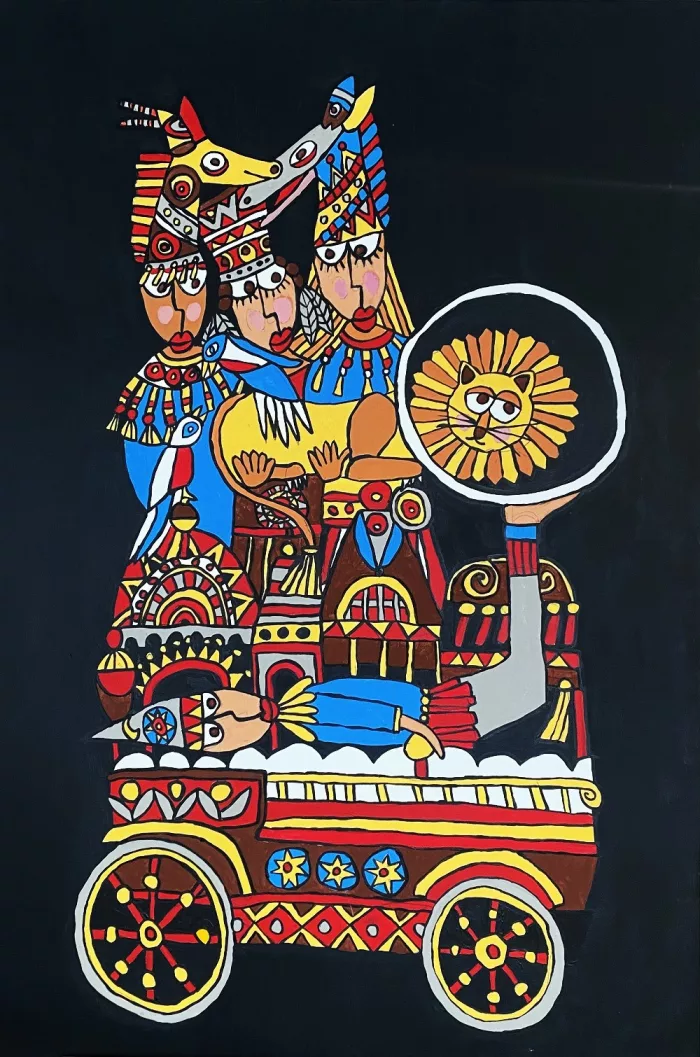 Saltimbanques 1-oeuvre de Albin CHRISTEN-ANCN1