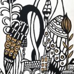 Lausanne et deux oiseaux-œuvre de Albin CHRISTEN-ANCN3