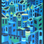 Bleu - oeuvre de Bernadette Steffen BESN1-SD