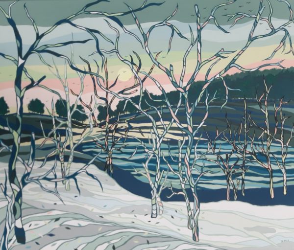 Paysages hivernaux 2 - Œuvre de Bernadette STEFFEN - BESN21