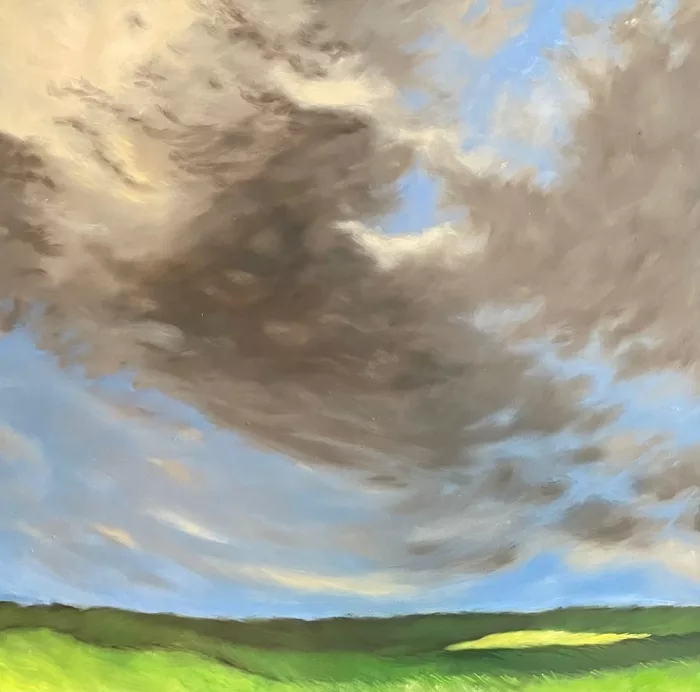 Ciel sur les prés - Œuvre de Carole Christinat Venhard - CECTVD15