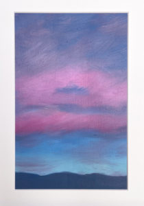 Ciel du soir 2 - œuvre de Carole CHRISTINAT VENHARD-CECTVD29-SD