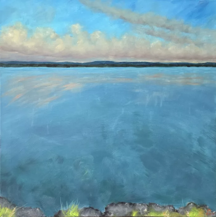 Eau, reflets et profondeur - Œuvre de Carole Christinat Venhard - CECTVD33