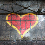 Coeur rouge (grand) - oeuvre de Christophe Schimpf CESF30-SD