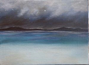 Douceur lacustre à la manière classique - oeuvre de Carole CHRISTINAT VENHARD - CECTVD23