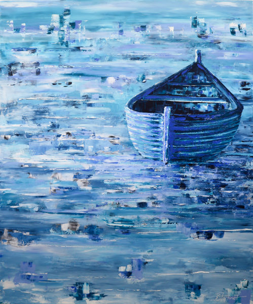 La barque de Claude - Œuvre d'Esther MARTINET - ERMT4