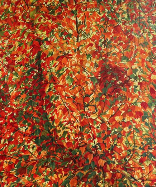 Eclat de feuille - Œuvre de Jacqueline BACHMANN - JEBN37