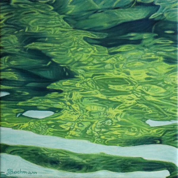 Surface aquatique - Œuvre de Jacqueline BACHMANN - JEBN42