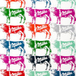 18 petites vaches Milka - oeuvre de Nicolas Noverraz NSNZ168_SD