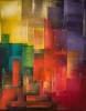 Ville rouge - œuvre de Nicolas WIRTH - NSWH17