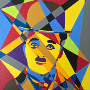 Charlie Chaplin - oeuvre de Olga Sokolova OASA16-SD