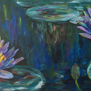 Water Lilies #2 - oeuvre de Olga Sokolova OASA20-SD