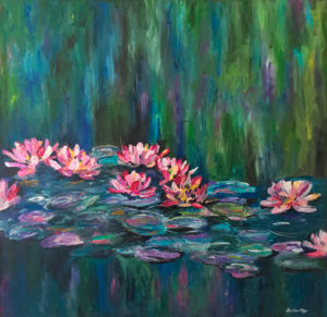 Water Lilies #3 - oeuvre de Olga Sokolova OASA21-SD