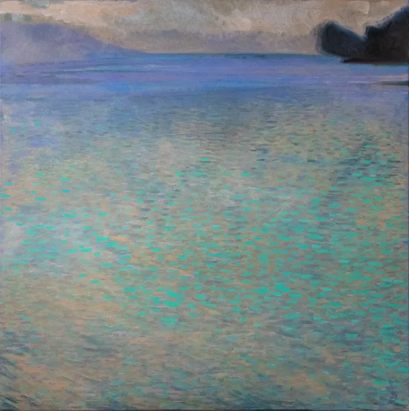 Sur le lac Attersee, dédicace à Gustav Klimt II- Œuvre de Polina DEMIDOVA - PADA10