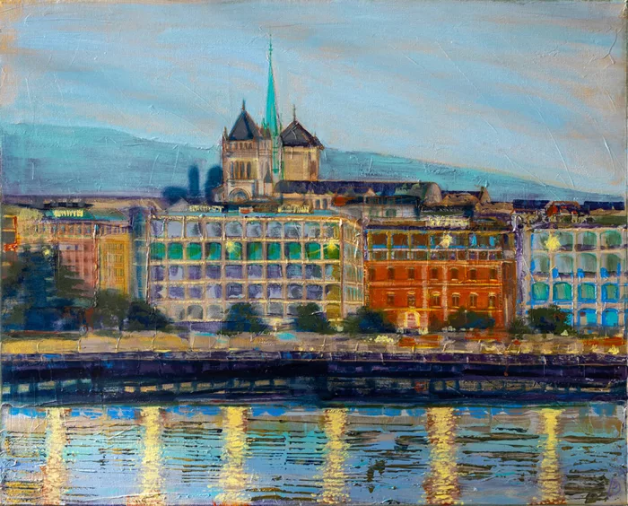 Pont du Mont-Blanc, Genève- Œuvre de Polina DEMIDOVA- PADA3