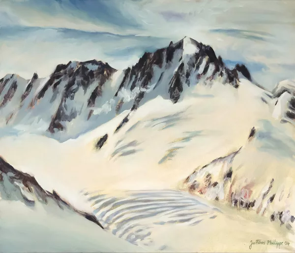 Les Droites et la Verte, Chamonix - oeuvre de Philippe JUTTENS - PEJS60