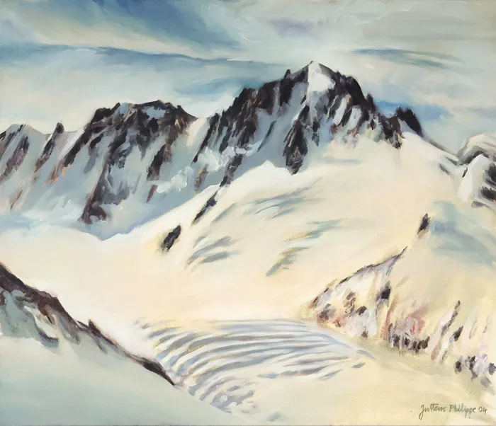 Les Droites et la Verte, Chamonix - oeuvre de Philippe JUTTENS - PEJS60