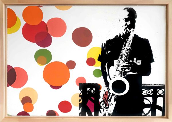 Pipo's Bubbles (saxophoniste genevois) - oeuvre de Petr Beranek