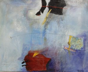 Fantaisies en bleu - oeuvre de Peggy Hinaekian-Messier PYHN50-SD