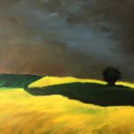 Tempête sur colza 3 - oeuvre de Carole CHRISTINAT VENHARD