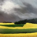 Tempête sur colza - oeuvre de Carole Christinat Venhard - CECTVD24