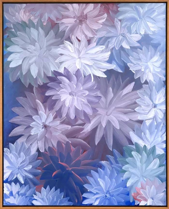 Shimmering Flowers V - œuvre de Wilfried PRAGER - WDPR6